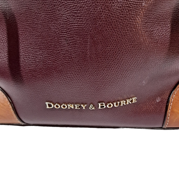 Dooney & Bourke Dover Large Tote Bag Red Pebble Grain - Picture 7 of 16